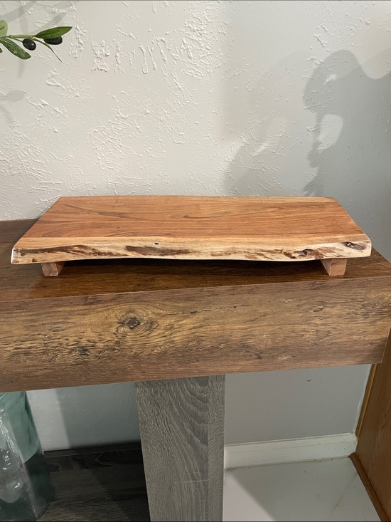 Other - Live Edge Wooden Serving Board - Natural Brown